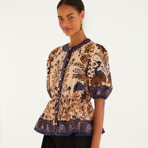 FARM Rio Pink Marvelous Garden Blouse